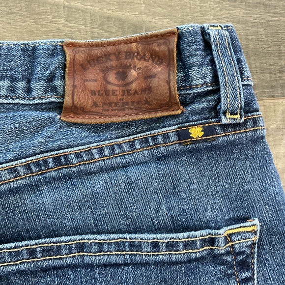 38x27 Lucky Brand 221 Straight Jeans Men’s Size Blue Denim Stretch - Picture 12 of 12